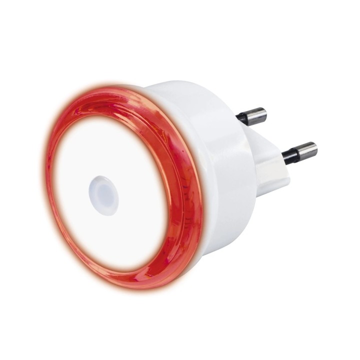 Hama Basic Luz LED Nocturna con Enchufe - IP20 - Sensor de Luz - 5x5x7cm - Color Blanco