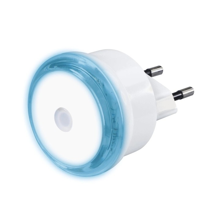 Hama Basic Luz LED Nocturna con Enchufe - IP20 - Sensor de Luz - 5x5x7cm - Color Blanco