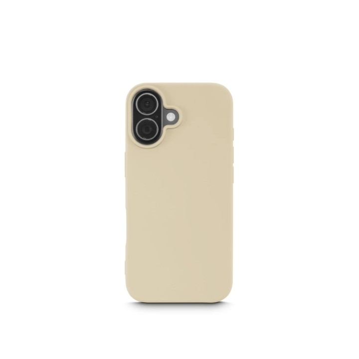 Hama Fantastic Feel Funda para iPhone 17 - Poliuretano Termoplastico - Bordes Elevados - Color Beige