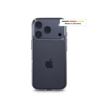 Hama Always Clear Funda para iPhone 17 Pro - Antideslizante - Especial Antiamarilleo - Poliuretano Termoplastico - Bordes Elevad