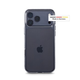 Hama Always Clear Funda para iPhone 17 Pro Max - Antideslizante - Poliuretano Termoplastico - Bordes Elevados - Color Transparen