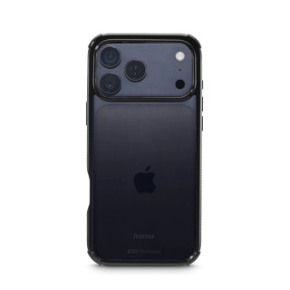 Hama Extreme Protect Funda para iPhone 17 Pro Max - Antideslizante - Policarbonato - Proteccion D3O - Bordes Elevados - Color Ne