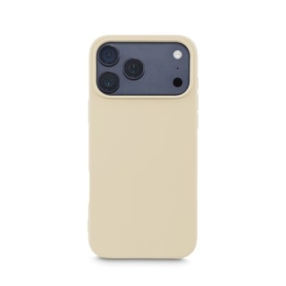 Hama Fantastic Feel Funda para iPhone 17 Pro Max - Antideslizante - Poliuretano Termoplastico - Bordes Elevados - Color Beige