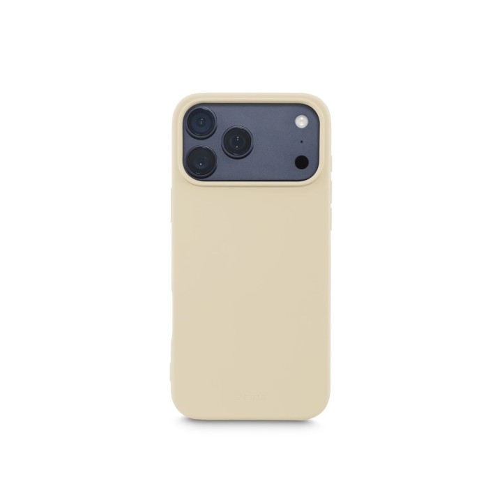 Hama Fantastic Feel Funda para iPhone 17 Pro Max - Antideslizante - Poliuretano Termoplastico - Bordes Elevados - Color Beige