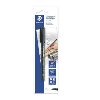 Staedtler Lumocolor Permanent 313 Rotulador Permanente de Punta Fina - Trazo 0.4mm - Para Casi Todas las Superficies - Secado R