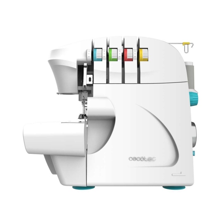 Cecotec BelleCouture OverLock Maquina de Coser Remalladora de 4 Hilos - Velocidad hasta 1100rpm - Apto para Todo Tipo de Tejidos