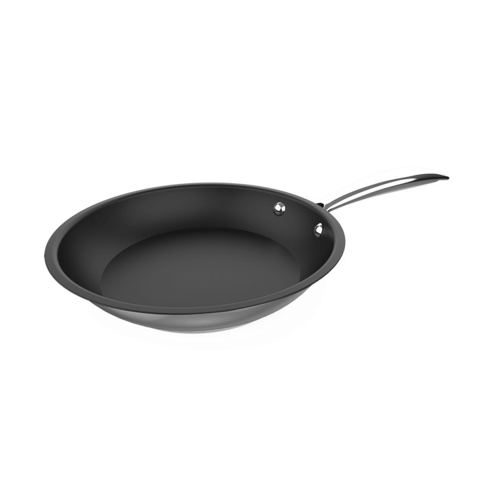 Cecotec Polka Classy Steel Sarten de Acero Inoxidable de 18cm - Revestimiento Antiadherente - Apta para Horno 230°C - Compatible