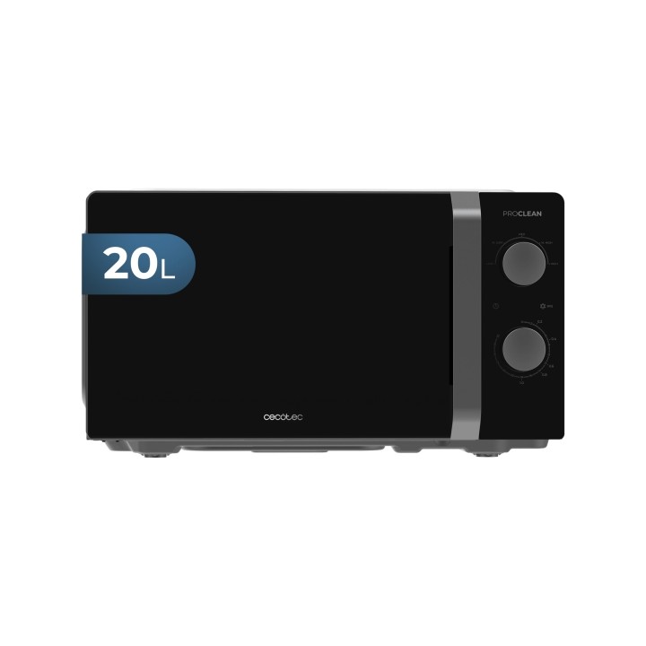 Cecotec Proclean 2010 Inverter Microondas - Potencia de 700W - Capacidad 20L - 5 Niveles de Coccion - Plato de 245mm - Temporiza