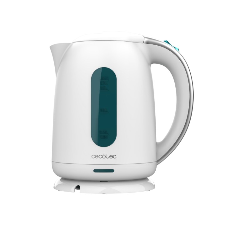 Cecotec Thermosense 180 White Hervidor de Agua de 1.7L - Potencia 2200W - Libre de BPA - Base 360º Independiente - Filtro Antica