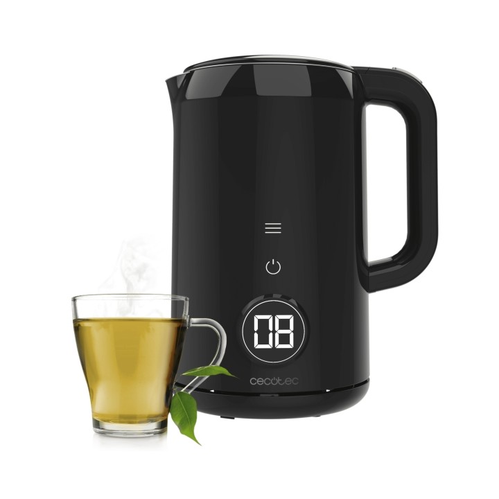 Cecotec Themosense 600 Touch Neo Hervidor de Agua Electrico de 1.7L - 2200W - Tactil - 7 Niveles - Acero Inoxidable - Funcion Ma