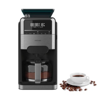 Cecotec Coffee 66 Grind and Brew Cafetera de Goteo de 12 Tazas - 1400W - Jarra de 1.5L - Programable - Acabados en Acero Inoxida