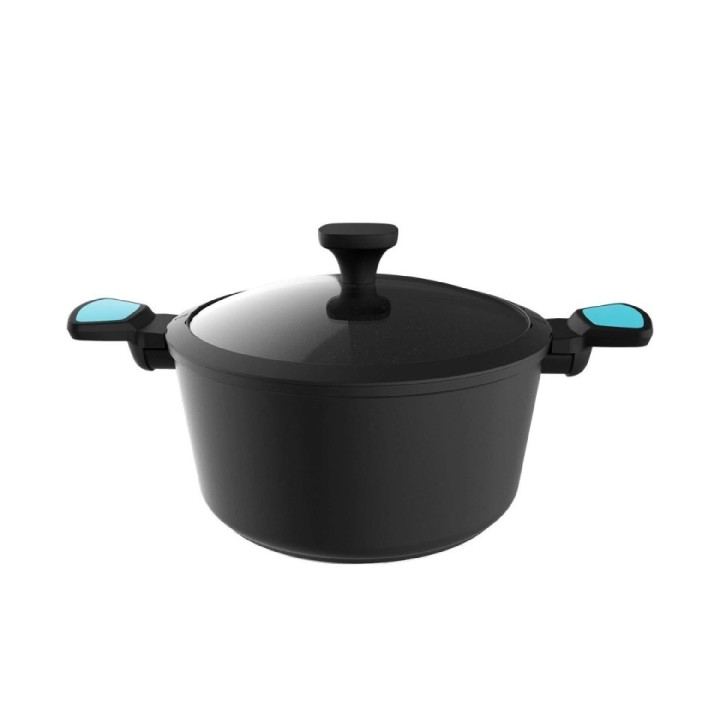 Cecotec Polka Platinum Thunder Cacerola de Aluminio Forjado de 28cm - Revestimiento Antiadherente - Compatible con Induccion - C