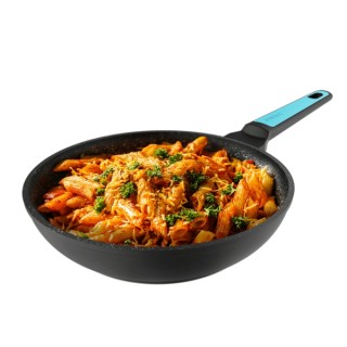 Cecotec Polka Platinum Thunder Sarten de Aluminio Forjado de 28cm - Revestimiento Teflon Antiadherente - Apto para Lavavajillas