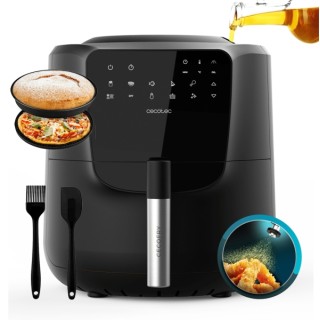 Cecotec Cecofry Rain Pack Freidora sin Aceite - 1550W - Autodosificador - Capacidad 5.5L - 8 Menus Preconfigurados - Panel Multi