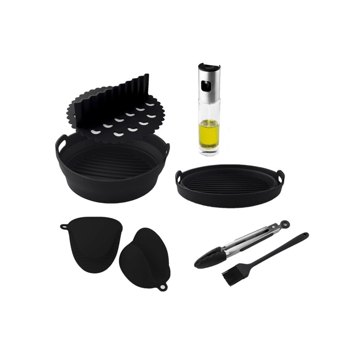Cecotec Cecofry Pack de Accesorios para Freidora de Aire - Antiadherente - Apto Lavavajillas - Libres de BPA - Molde y Separador