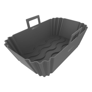 Cecotec Cecofry TwinBucket Pack de 2 Moldes Rectangulares para Freidoras de 9 a 11L - Silicona de Alta Calidad - Resistente y Du