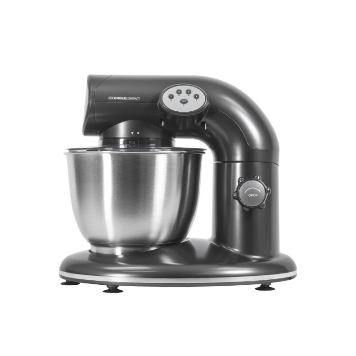 Cecotec Cecomixer Compact Batidora Amasadora - Potencia 1000W - Bol de Acero Inoxidable de 5.6L - Movimiento Planetario - Veloci