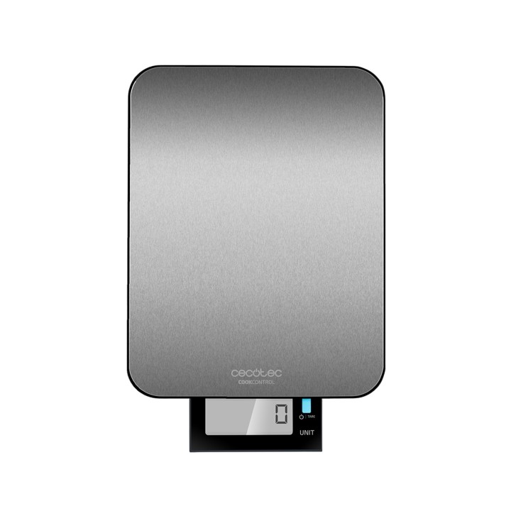 Cecotec Cook Control 9000 Waterproof Bascula de Cocina - Capacidad hasta 10kg - Precision de 1g - Resistente al Agua - Pantalla