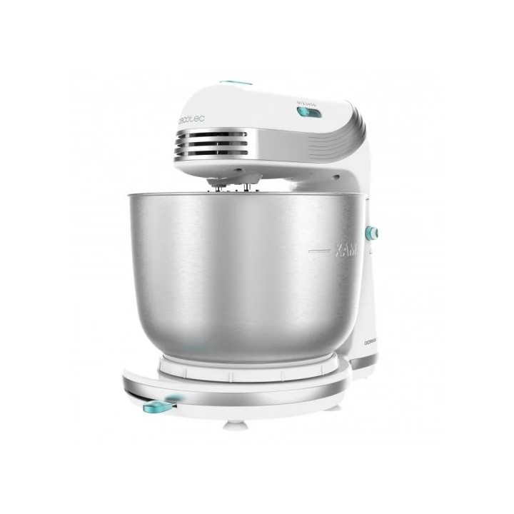 Cecotec Cecomixer Easy White Batidora Amasadora 250W - Bol de Acero Inoxidable de 3