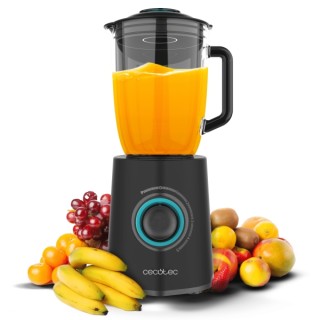 Cecotec Power Black Titanium 2300MAX Mix Go Batidora de Vaso - 2300W - Jarra de 1.5L - 6 Cuchillas Titanio - 5 Velocidades - Fun