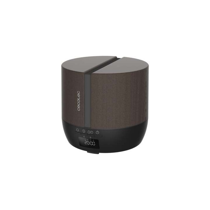 Cecotec PureAroma 550 Connected Black Woody Difusor de Aromas 500ml Bluetooth - Pantalla LED - Altavoz - Temporizador 12h - 3 Mo