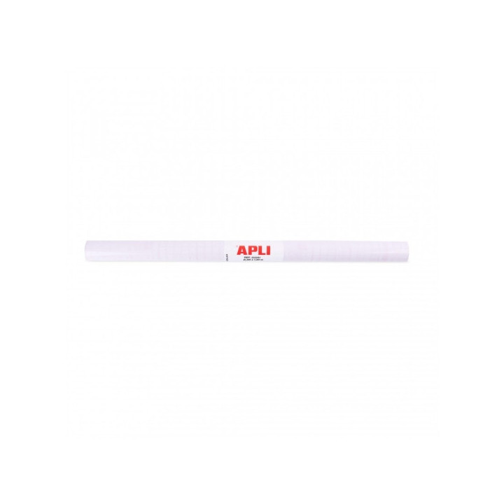 Apli Rollo de Polipropileno Transparente 1.5x0.33m - Adhesivo Reposicionable - Sistema Easy Peel - Cuadricula de Precision - Al