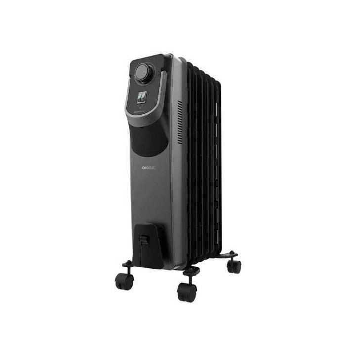 Cecotec ReadyWarm 7000 Space 360 Black Radiador de Aceite con 11 Modulos de 150x580mm - 1500W - Calienta hasta 25m2 - Termostato