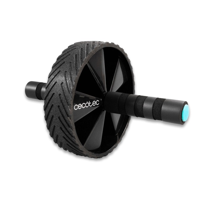 Cecotec DrumFit AB Wheel Rueda Abdominal - Soporta hasta 200kg - Multifuncion - Agarre Antideslizante Acolchado - Esterilla Incl