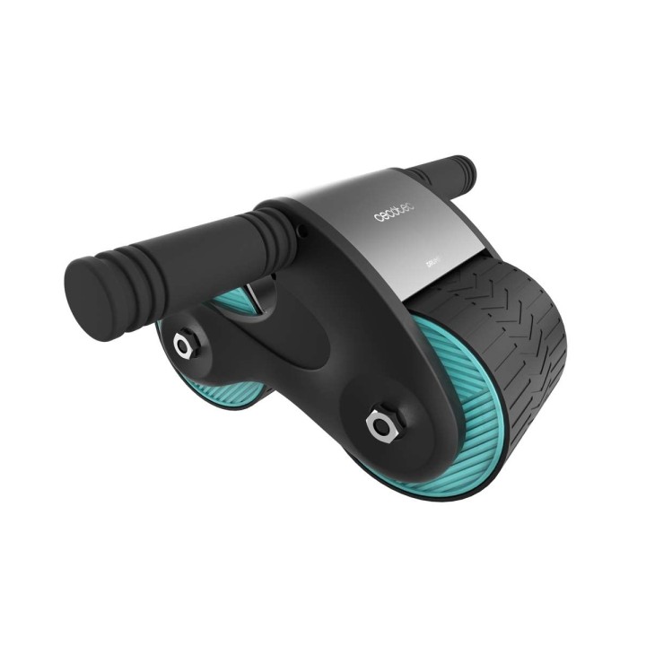 Cecotec Drumfit AB Fit Rueda Abdominal con Rebote - Sistema de Frenado Controlado - Compacto con Doble Rueda - Esterilla Antides