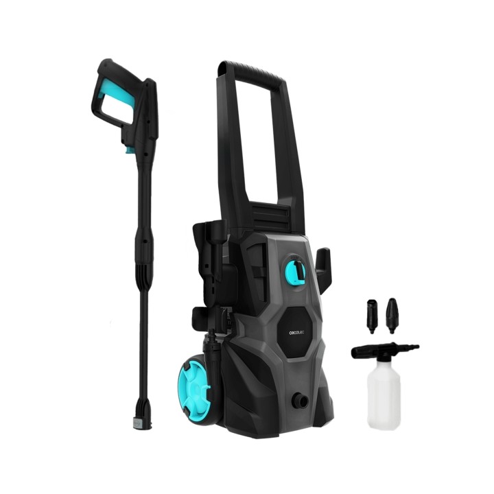 Cecotec HydroBoost 1400 EasyGo Hidrolimpiadora - 1400W - Presion 105bar - Caudal 426l/h - Botella de Jabon - Bomba de Aluminio -