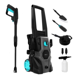 Cecotec HydroBoost 1600 Car and Garden Hidrolimpiadora - 1400W - Presion 135bar - Caudal 468l/h - Botella de Jabon - Bomba de Al