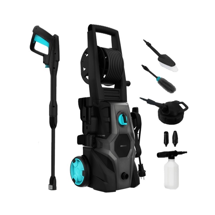 Cecotec HydroBoost 2000 Car and Garden Pro Hidrolimpiadora - 2000W - Presion 150bar - Caudal 450l/h - Bomba Aluminio - Accesorio