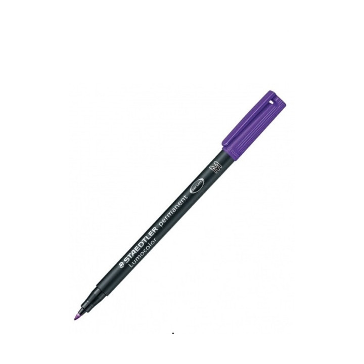 Staedtler Lumocolor 317 Rotulador Permanente - Punta Media Redonda - Trazo 1mm Aprox - Capuchon con Clip - Secado Rapido - Colo