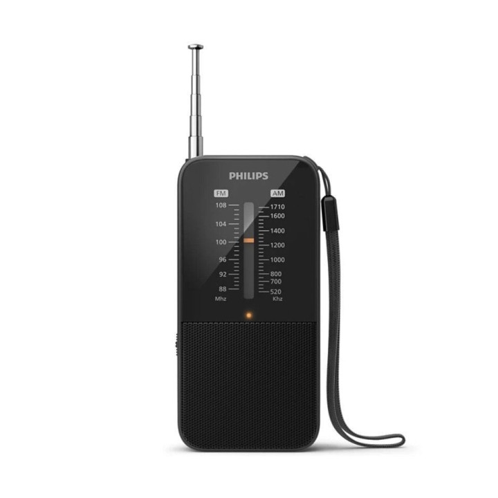 Philips TAR1509 Radio Portatil FM/AM Analógica - Sintonizacion Manual con Antena Telescopica - Indicador LED de Señal - Funciona