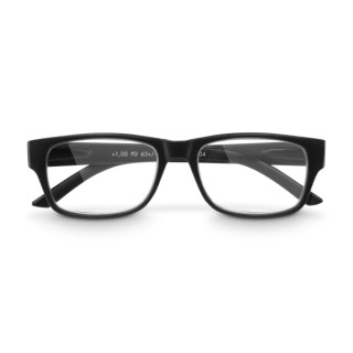 Hama Gafas de Lectura de +1.0 Dioptrias - Montura de Plastico Reciclado - Unisex - Color Negro