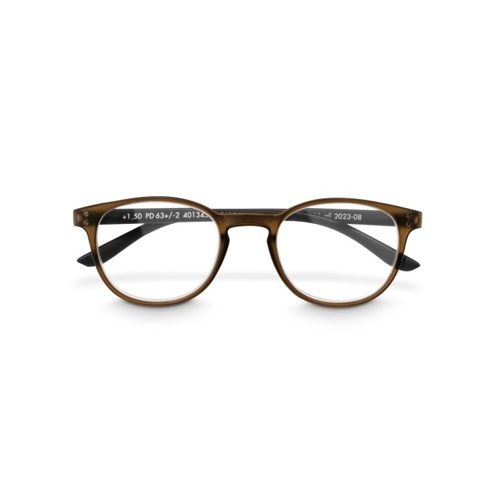 Hama Gafas de Lectura de +2.0 Dioptrias - Montura de Plastico Reciclado - Unisex - Color Marron