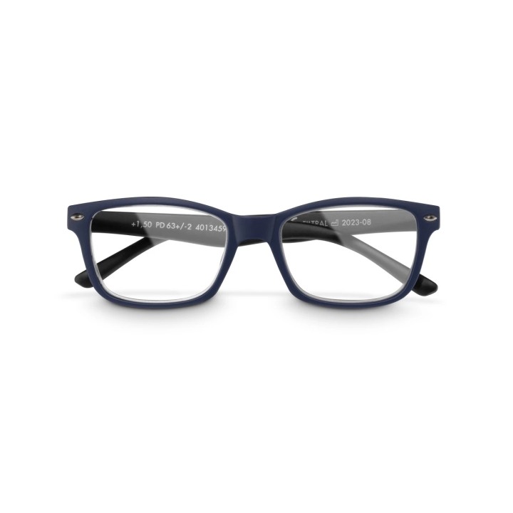 Hama Gafas de Lectura de +3.0 Dioptrias - Montura de Plastico Reciclado - Unisex - Color Azul y Negro