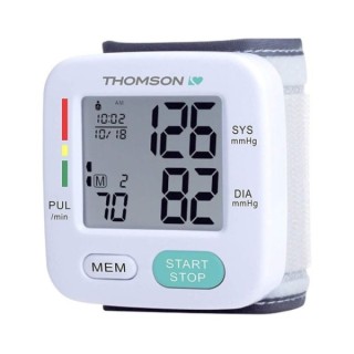 Thomson Cardio W6 Tensiometro de Muñeca - Deteccion Arritmia - Memoria 90 Lecturas - 2 Usuarios - Color Blanco