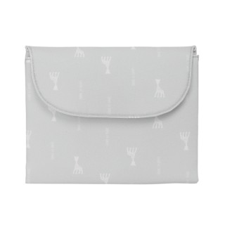 Safta Sophie la Girafe Mum Cambiador de Bebe Plegable - Repelente de agua - Compacto - Facil de Limpiar - 400x500mm - Color Gris