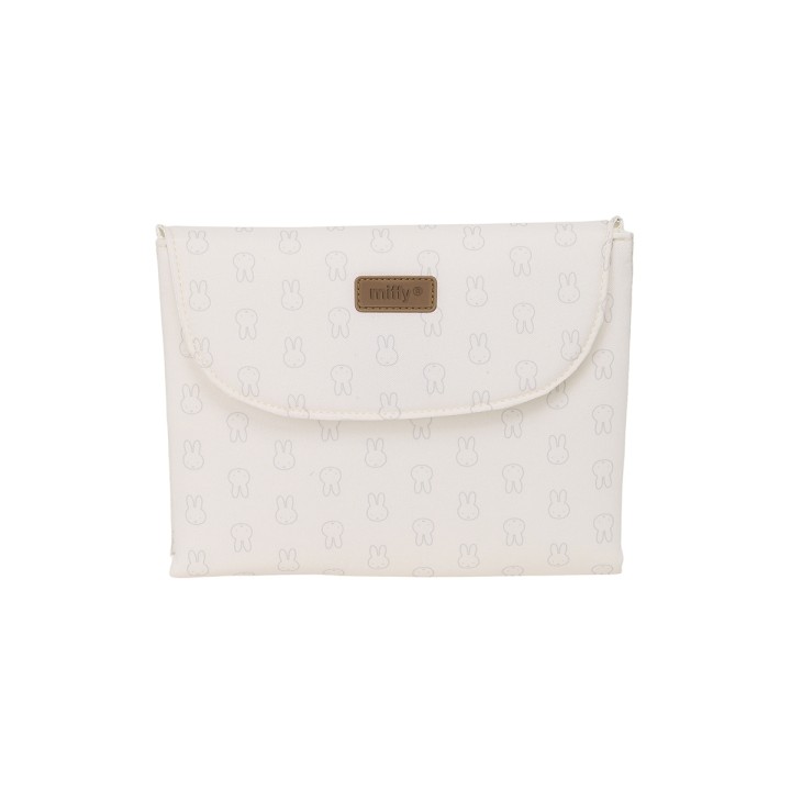Safta Miffy Mum Moon Cambiador de Bebe Plegable - Repelente de agua - Compacto - Facil de Limpiar - 400x500mm - Color Blanco
