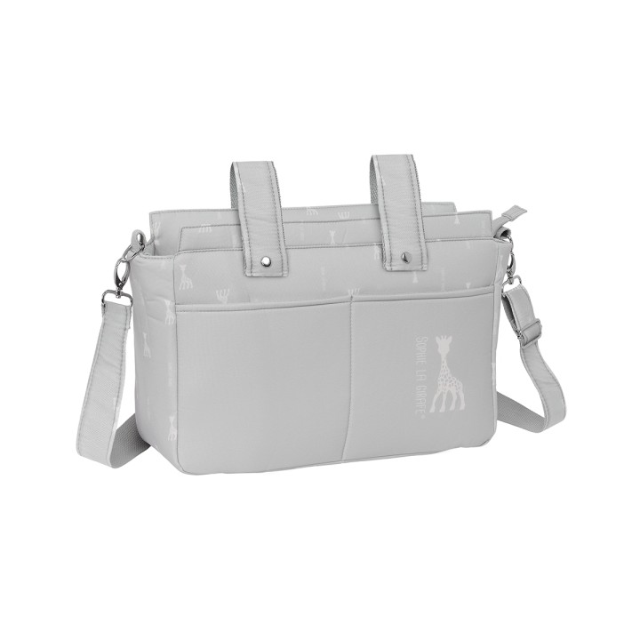 Safta Sophie la Girafe Mum Bolso de 17.94L - Adaptable al Carrito - Cremallera - Bolsillos Frontales - Organizador Interior - Ba