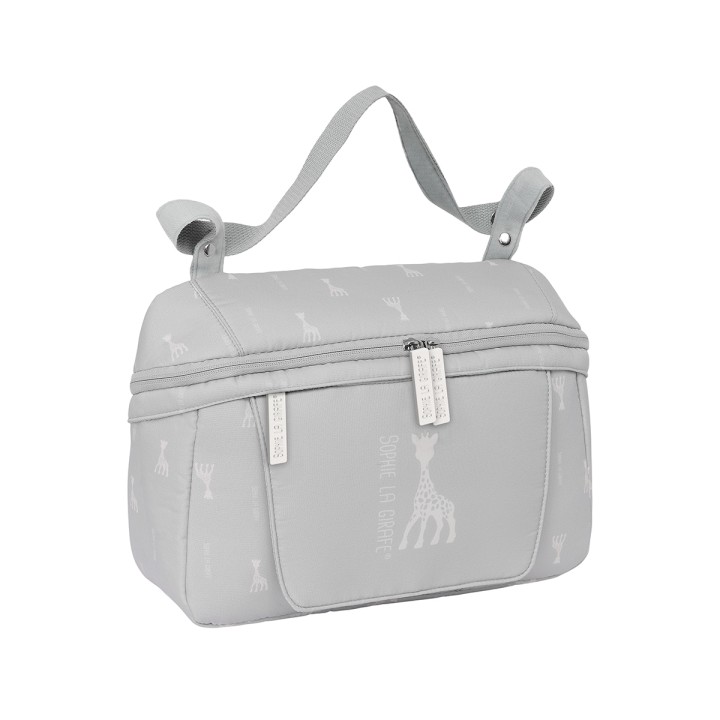 Safta Sophie la Girafe Mum Bolso de 7.82L - Adaptable al Carrito - Cremallera - Bolsillo para Toallitas - Interior Forrado - Bol