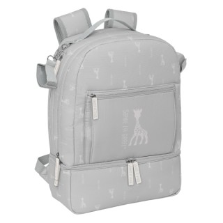 Safta Sophie la Girafe Mum Mochila para Carrito Bebe de 19.4L - Bolsillos Internos - Cremallera Doble Facil - Bolsillo Termo - B