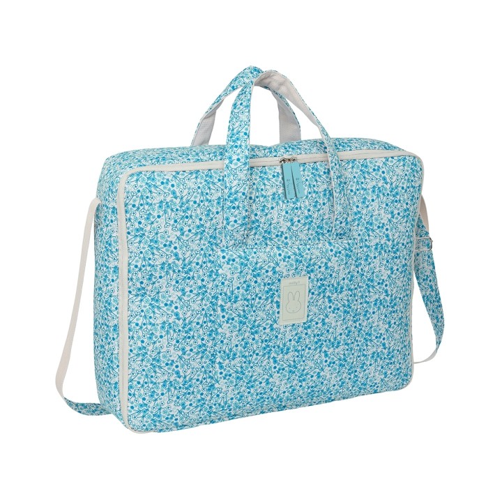 Safta Miffy Mum Garden Maleta de Bebe de 28L - Cremallera Doble - Bolsillo Frontal - Bolsillos Internos - Bandolera Ajustable -