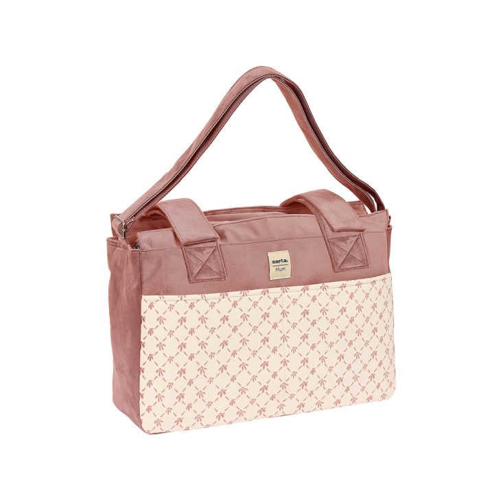 Safta Marsala Bolso de 17.94L - Adaptable al Carrito - Bolsillos Frontales - Compartimento con Cremallera - Organizador Interior