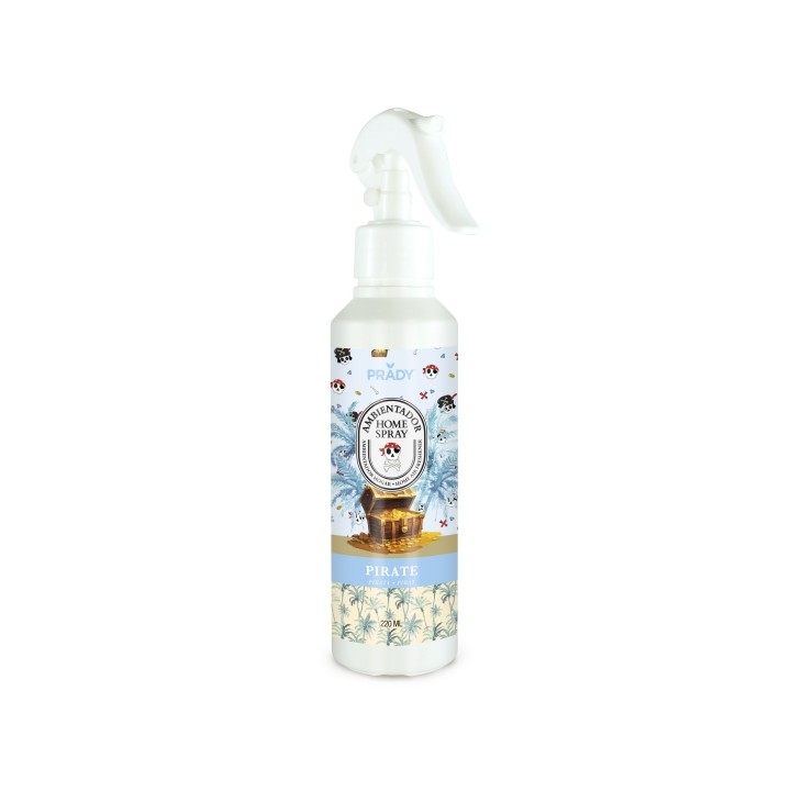 Prady Ambientador Home Spray Pirate - Frasco de 220 ml - Spray Pulverizador