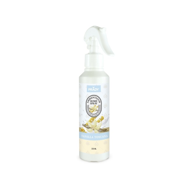 Prady Ambientador Home Spray Vainilla Toscana - Frasco de 220 ml - Spray Pulverizador