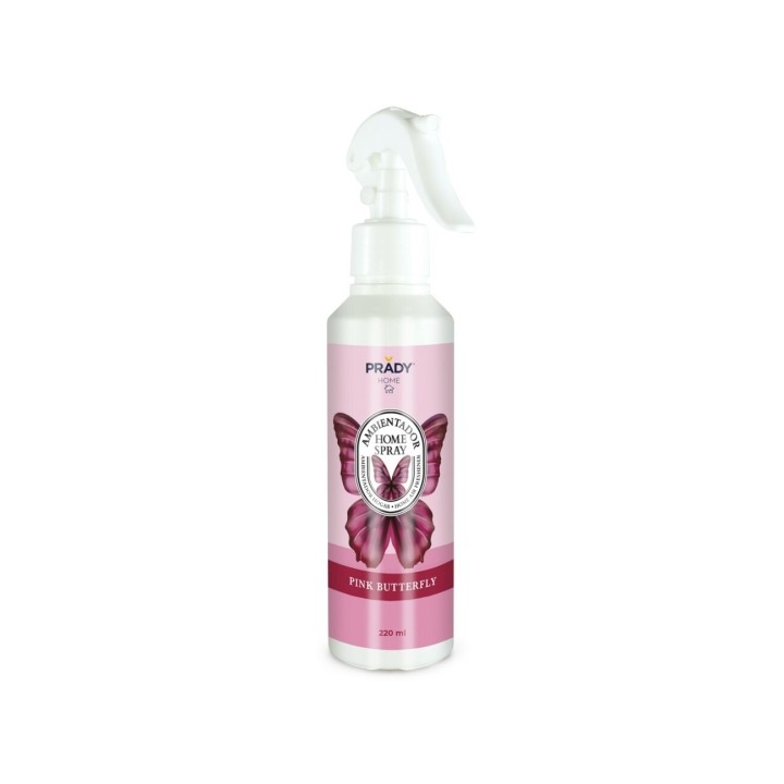 Prady Ambientador Home Spray Pink Butterfly - Frasco de 220 ml - Spray Pulverizador