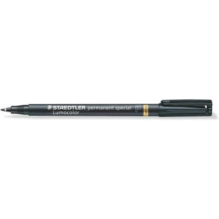Staedtler Lumocolor Permanent 319 Rotulador Permanente de Punta Fina - Trazo 0.6mm - Para Aplicaciones Especiales - Secado Rapi