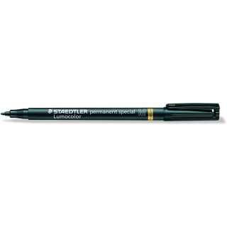 Staedtler Lumocolor Permanent Special 319 Rotulador Permanente - Punta de 1mm Aprox - Secado Rapido - Resistente a la Luminosid
